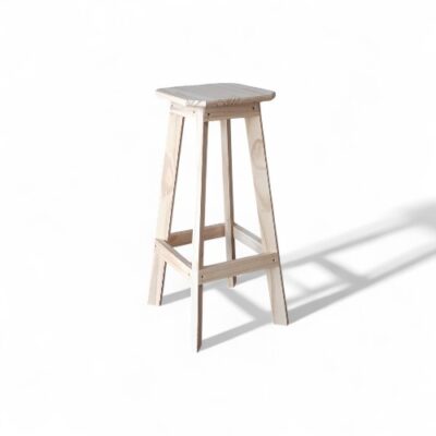 Banqueta alta recta 30 x 30 x 45 (h)