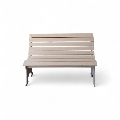 Banco de plaza para niños 80x35x52h