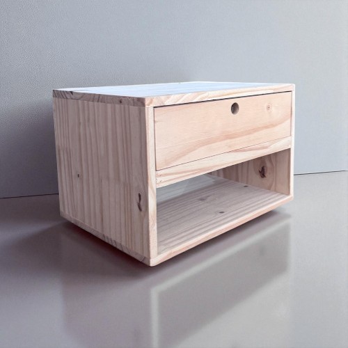 Mesa de pino flotante 40x30x26h - Imagen 4