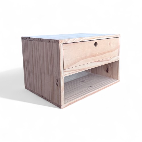 Mesa de pino flotante 40x30x26h - Imagen 2