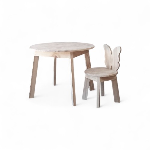 Mesa pino 60cm(ø) x45cm(h)