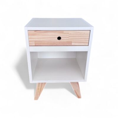 Mesa de luz nórdica melamina - 40cm x 30cm x 60h