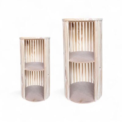 Mesa redonda varillada