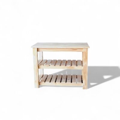 Zapatero pie de cama pino - 60CM