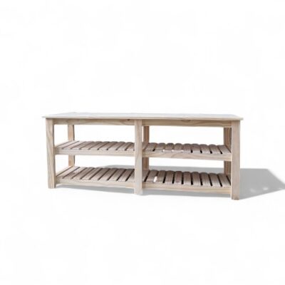 Zapatero pie de cama pino - 120CM