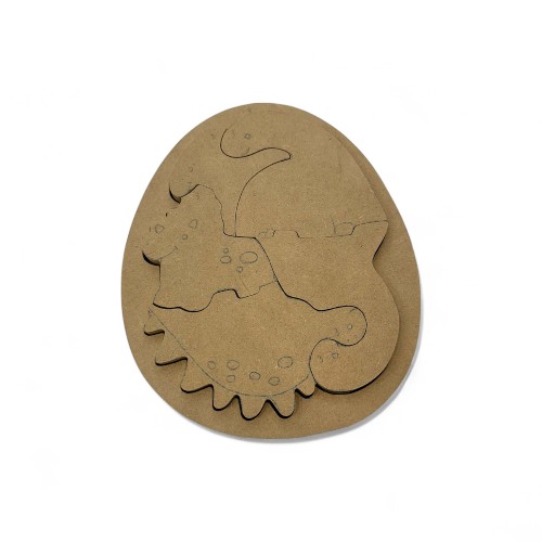 Rompecabezas leon y huevo de dinosaurio