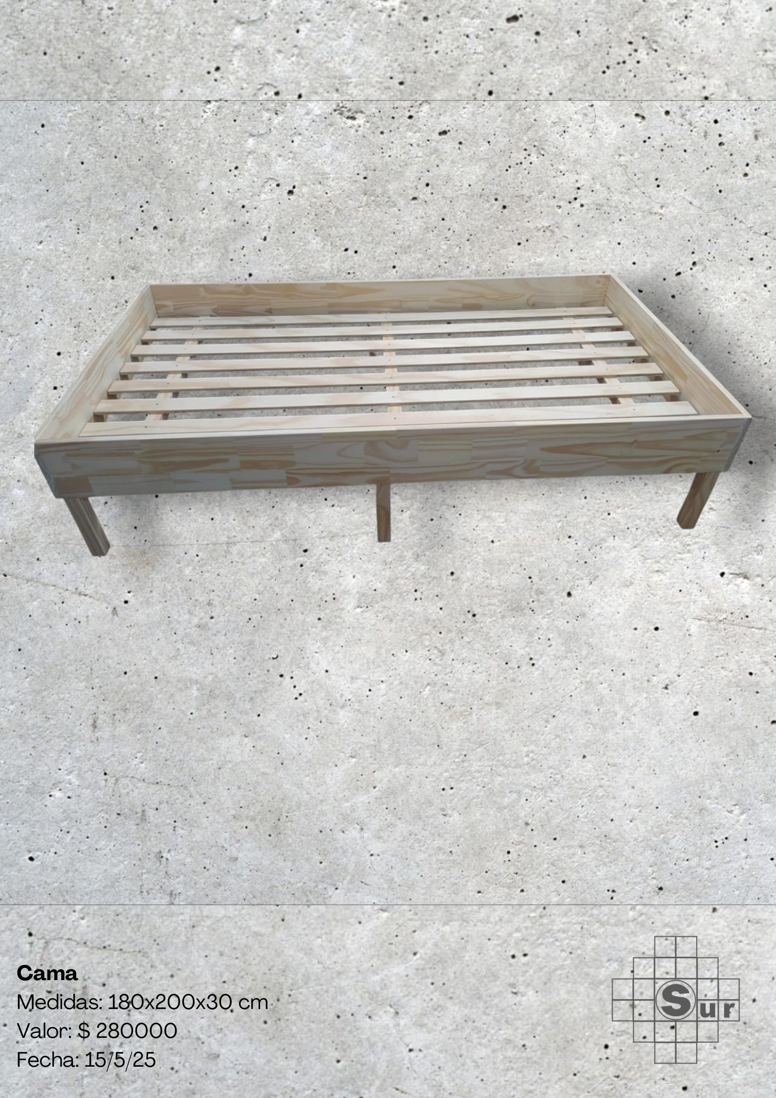 Cama de pino