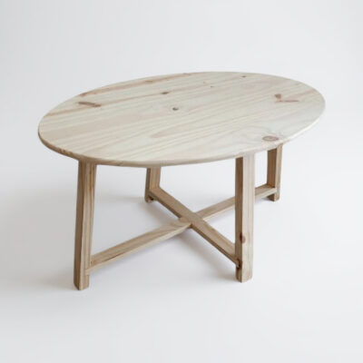 Mesa ratona ovalada 90cm x 60cm x 45cm (h)