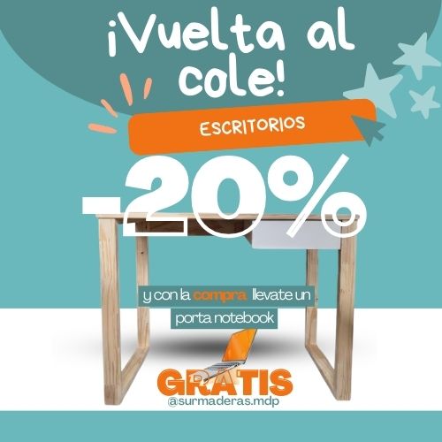 Escritorio nórdico 1 cajón - Imagen 2