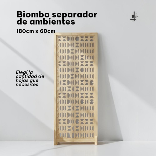 Biombo Separador de Ambientes en Madera | A Medida — Sur Maderas MdP