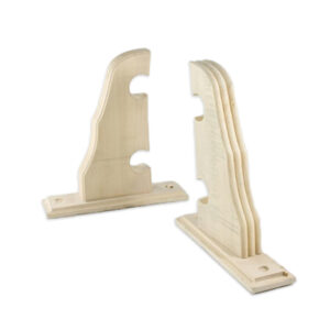 Soporte doble natural c/base