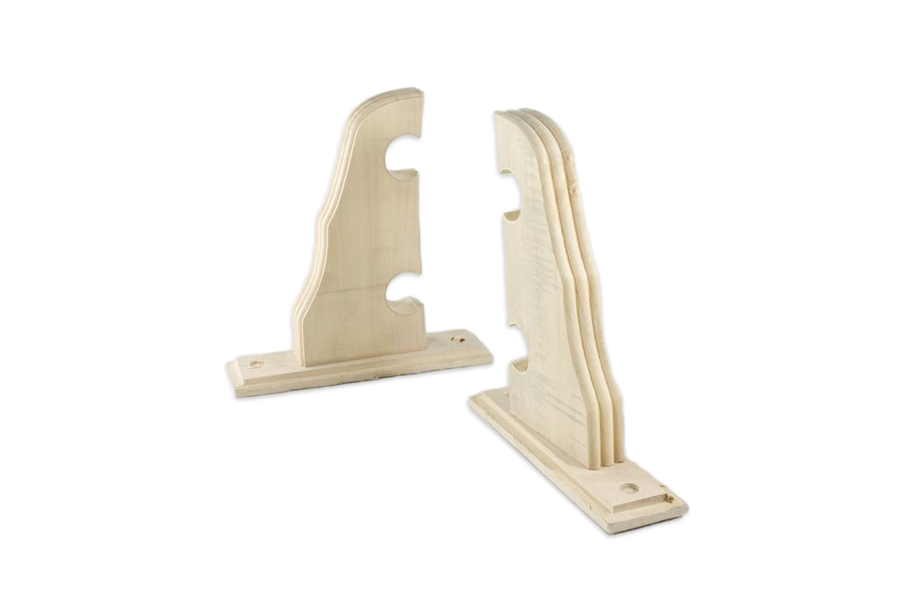 Soporte doble natural c/base