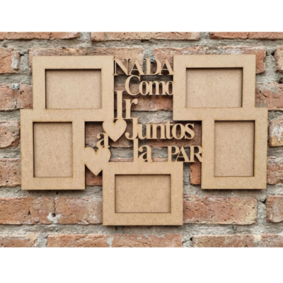Portarretratos "Nada como ir juntos a la par"