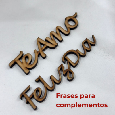 Frases para complementos 7cm - Especial San Valentín