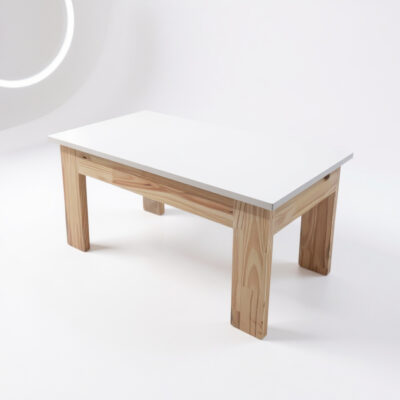 Mesa ratona de melamina 100cm x 50cm x 45cm (h)