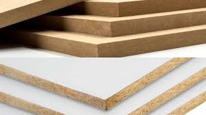 Diferencia visual entre MDF y melamina blanca.
